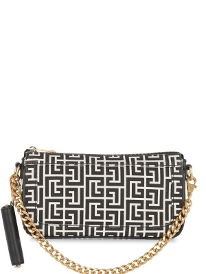 

Monogram pattern satchel bag, Balmain Monogram pattern satchel bag