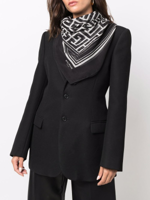 

Monogram pattern scarf, Balmain Monogram pattern scarf