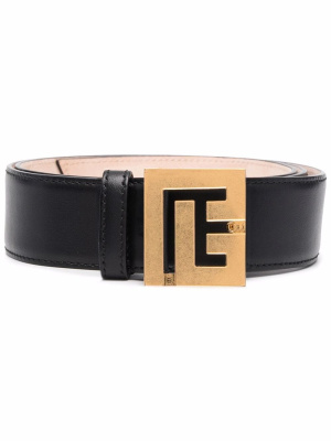 

Logo-plaque leather belt, Balmain Logo-plaque leather belt