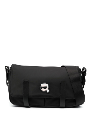 

Ikonik Karl patch shoulder bag, Karl Lagerfeld Ikonik Karl patch shoulder bag
