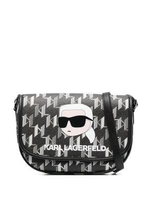 

Ikonik 2.0 monogram cross body bag, Karl Lagerfeld Ikonik 2.0 monogram cross body bag