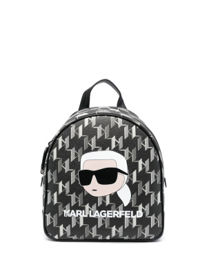 

K/Ikonik 2.0 monogram backpack, Karl Lagerfeld K/Ikonik 2.0 monogram backpack