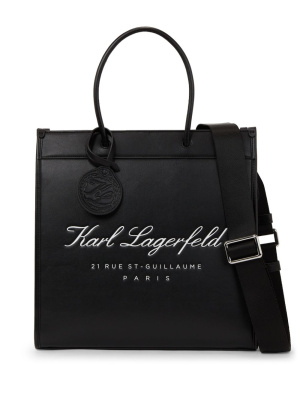 

Logo-print tote bag, Karl Lagerfeld Logo-print tote bag