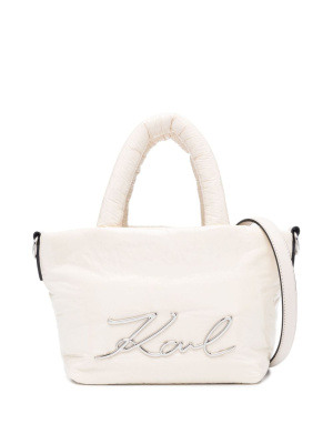

Small K/Signature padded tote bag, Karl Lagerfeld Small K/Signature padded tote bag