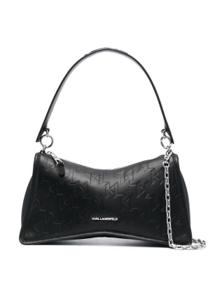 

K/Seven monogram-debossed shoulder bag, Karl Lagerfeld K/Seven monogram-debossed shoulder bag