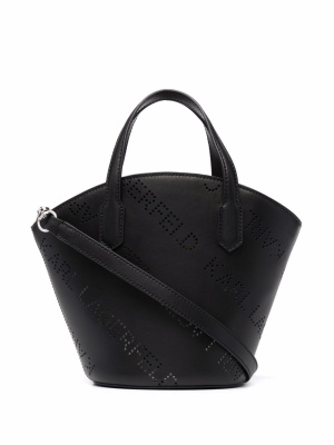 

K/Punched logo small tote, Karl Lagerfeld K/Punched logo small tote
