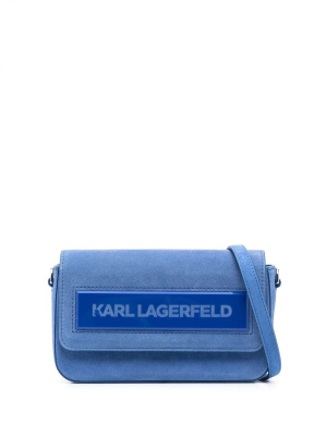 

Essential K suede cross body bag, Karl Lagerfeld Essential K suede cross body bag