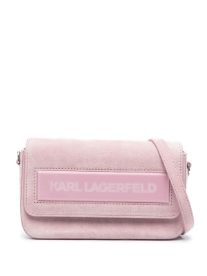 

Essential K suede cross body bag, Karl Lagerfeld Essential K suede cross body bag