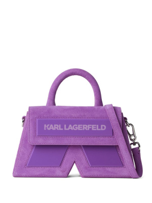 

IKON/K suede crossbody bag, Karl Lagerfeld IKON/K suede crossbody bag