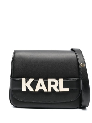 

K/Letters logo-plaque crossbody bag, Karl Lagerfeld K/Letters logo-plaque crossbody bag