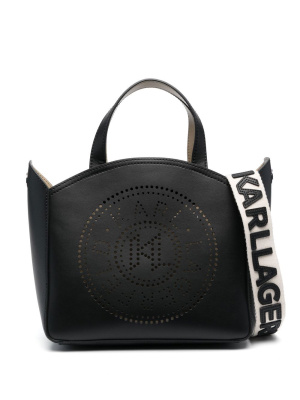 

K/Circle perforated tote bag, Karl Lagerfeld K/Circle perforated tote bag