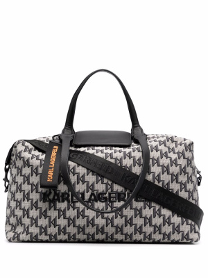 

K/Monogram jacquard weekender, Karl Lagerfeld K/Monogram jacquard weekender