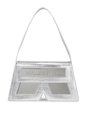 

IKON/K crocodile-effect shoulder bag, Karl Lagerfeld IKON/K crocodile-effect shoulder bag