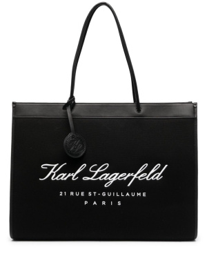 

Logo-print tote bag, Karl Lagerfeld Logo-print tote bag