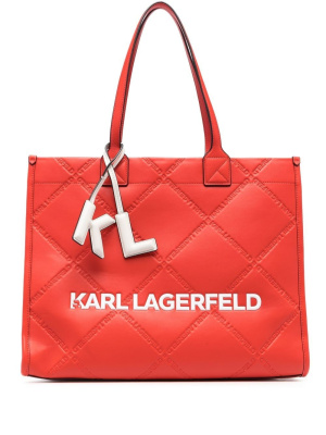 

Large K/Skuare embossed tote bag, Karl Lagerfeld Large K/Skuare embossed tote bag