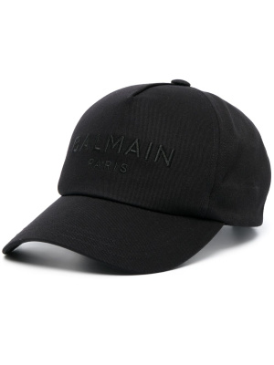 

Logo-embroidered cotton baseball cap, Balmain Logo-embroidered cotton baseball cap