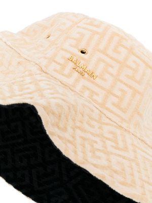 

Monogram-pattern reversible bucket hat, Balmain Monogram-pattern reversible bucket hat