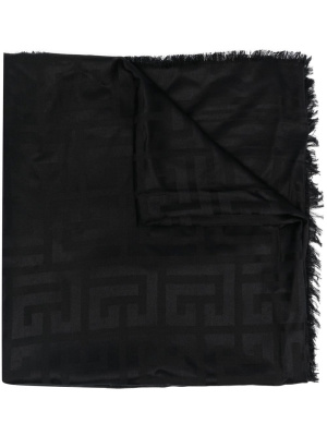 

Monogram-print scarf, Balmain Monogram-print scarf