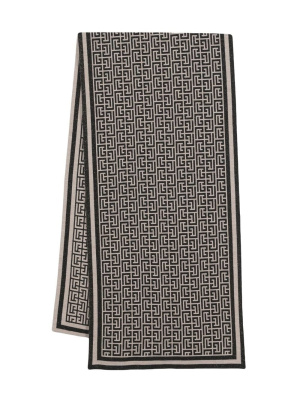

MONOGRAM WOOL SCARF, Balmain MONOGRAM WOOL SCARF