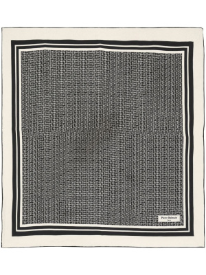 

Monogram-pattern silk scarf, Balmain Monogram-pattern silk scarf