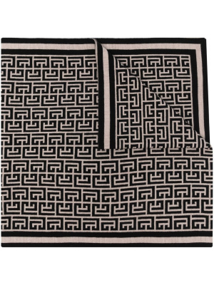 

All-over logo-pattern scarf, Balmain All-over logo-pattern scarf