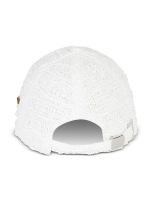 

Bouclé baseball cap, Balmain Bouclé baseball cap