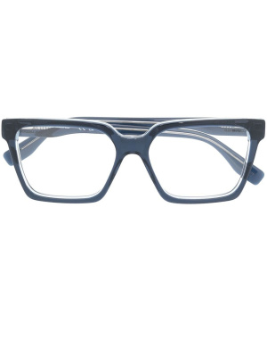 

Rectangular-frame logo glasses, Karl Lagerfeld Rectangular-frame logo glasses
