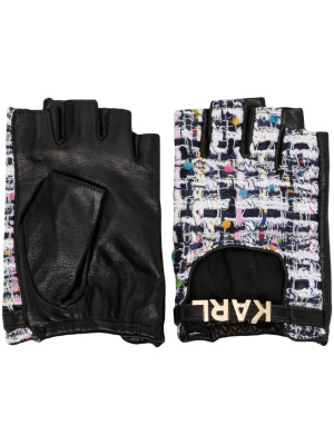 

K/Boucle fingerless gloves, Karl Lagerfeld K/Boucle fingerless gloves