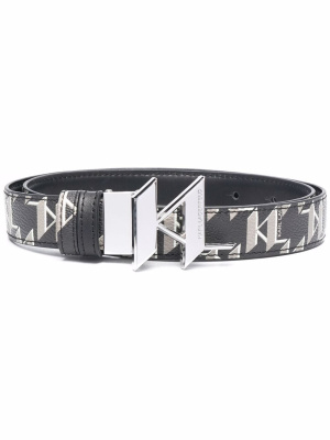 

K/Monogram reversible belt, Karl Lagerfeld K/Monogram reversible belt