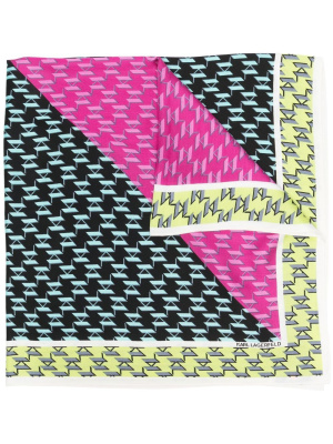 

K/Ikonik monogram-print scarf, Karl Lagerfeld K/Ikonik monogram-print scarf