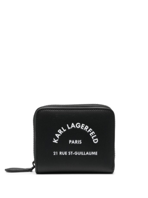 

Logo-detail leather wallet, Karl Lagerfeld Logo-detail leather wallet