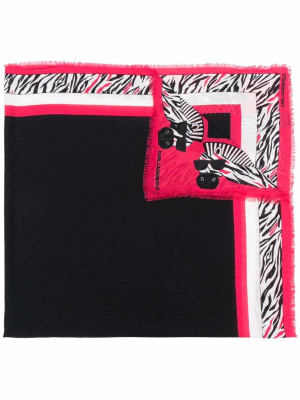 

Karlimals monogram scarf, Karl Lagerfeld Karlimals monogram scarf