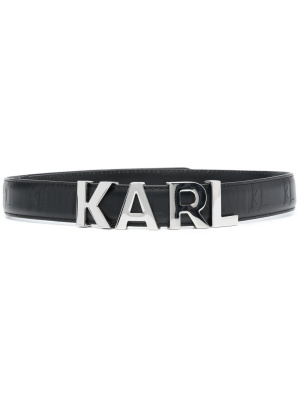 

K/Swing leather belt, Karl Lagerfeld K/Swing leather belt