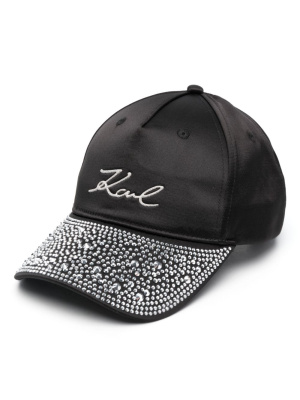 

K/Essential rhinestone-embellished hat, Karl Lagerfeld K/Essential rhinestone-embellished hat