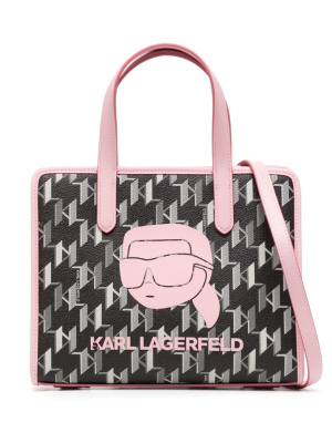 

Monogram-pattern tote bag, Karl Lagerfeld Monogram-pattern tote bag