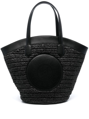 

K/Tulip woven tote bag, Karl Lagerfeld K/Tulip woven tote bag