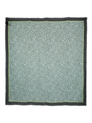 

Leopard-print square scarf, Karl Lagerfeld Leopard-print square scarf