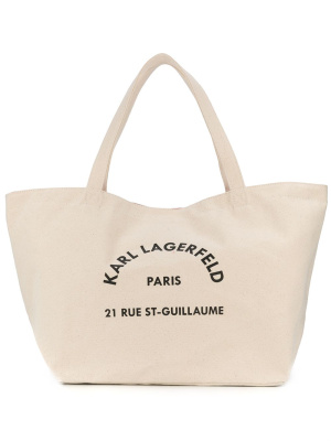 

Logo-print tote bag, Karl Lagerfeld Logo-print tote bag