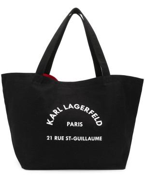 

Logo-print tote bag, Karl Lagerfeld Logo-print tote bag