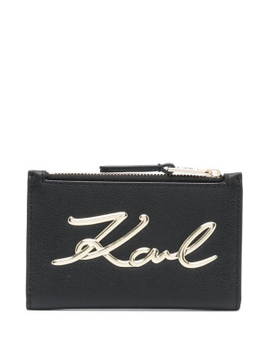 

K/Signature leather wallet, Karl Lagerfeld K/Signature leather wallet