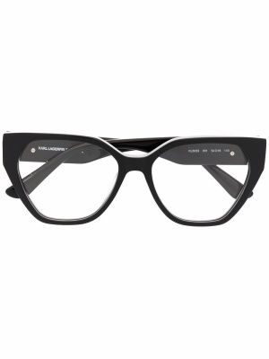 

Polished-effect cat-eye glasses, Karl Lagerfeld Polished-effect cat-eye glasses