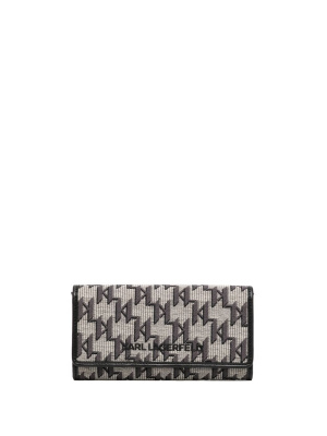 

Monogram jacquard wallet, Karl Lagerfeld Monogram jacquard wallet