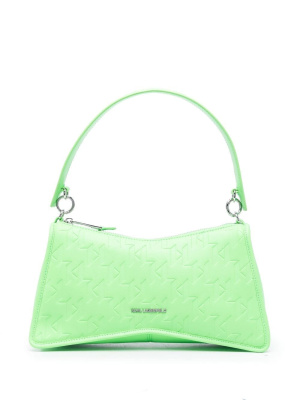 

K/Seven monogram-debossed shoulder bag, Karl Lagerfeld K/Seven monogram-debossed shoulder bag