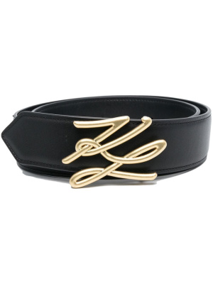 

K/Autograph medium leather belt, Karl Lagerfeld K/Autograph medium leather belt