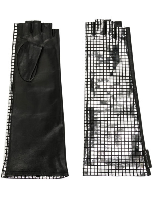 

Fingerless leather gloves, Karl Lagerfeld Fingerless leather gloves