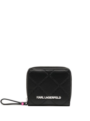 

Debossed logo-print purse, Karl Lagerfeld Debossed logo-print purse