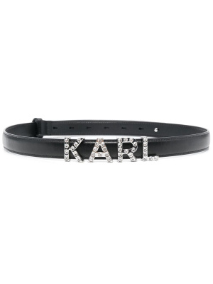 

K/Letters rhinestone-embellished belt, Karl Lagerfeld K/Letters rhinestone-embellished belt