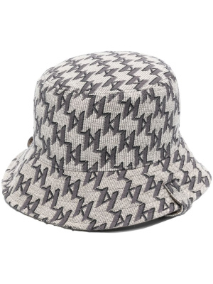 

Monogram-jacquard bucket hat, Karl Lagerfeld Monogram-jacquard bucket hat