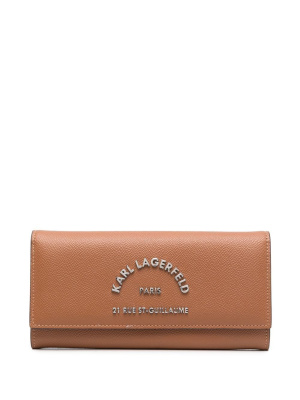 

Logo-plaque Continental wallet, Karl Lagerfeld Logo-plaque Continental wallet