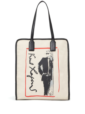 

Karl Series canvas tote bag, Karl Lagerfeld Karl Series canvas tote bag